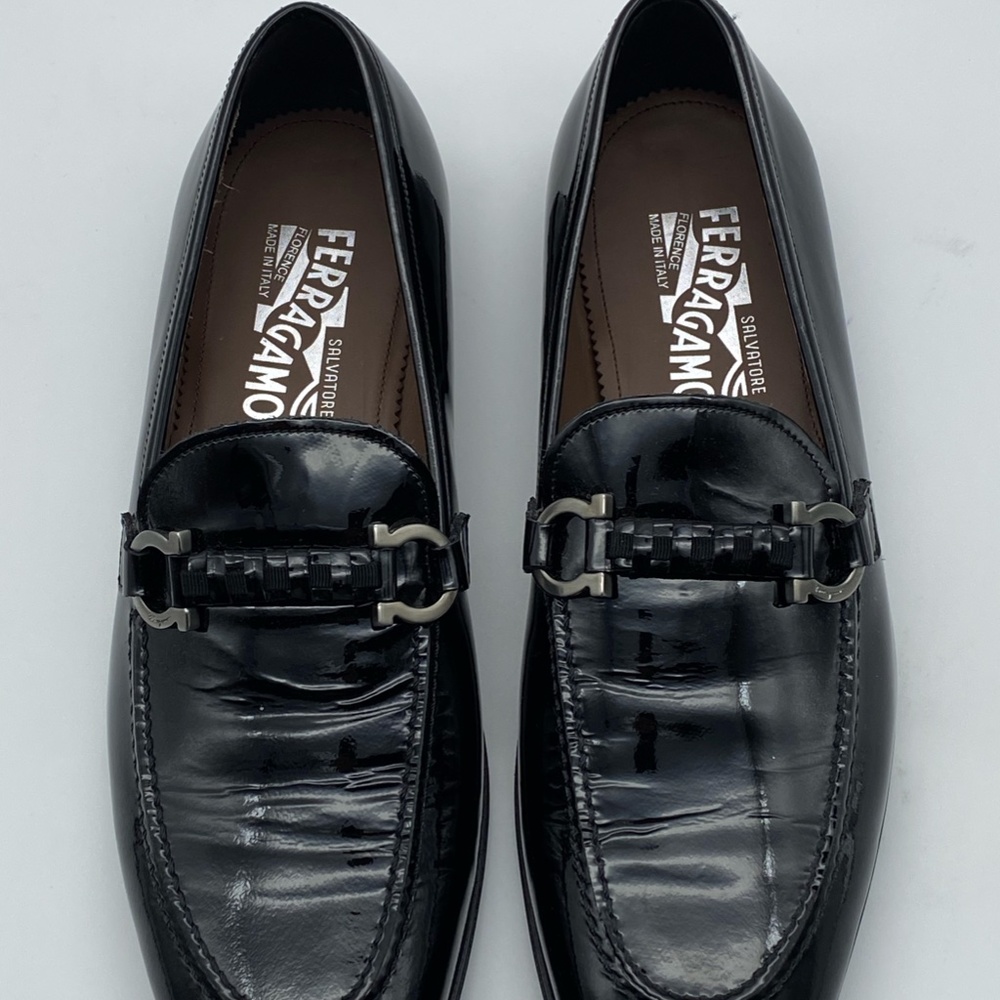 Salvatore Ferragamo Men's Tai Patent Leather Eveni - Picture 8 of 16